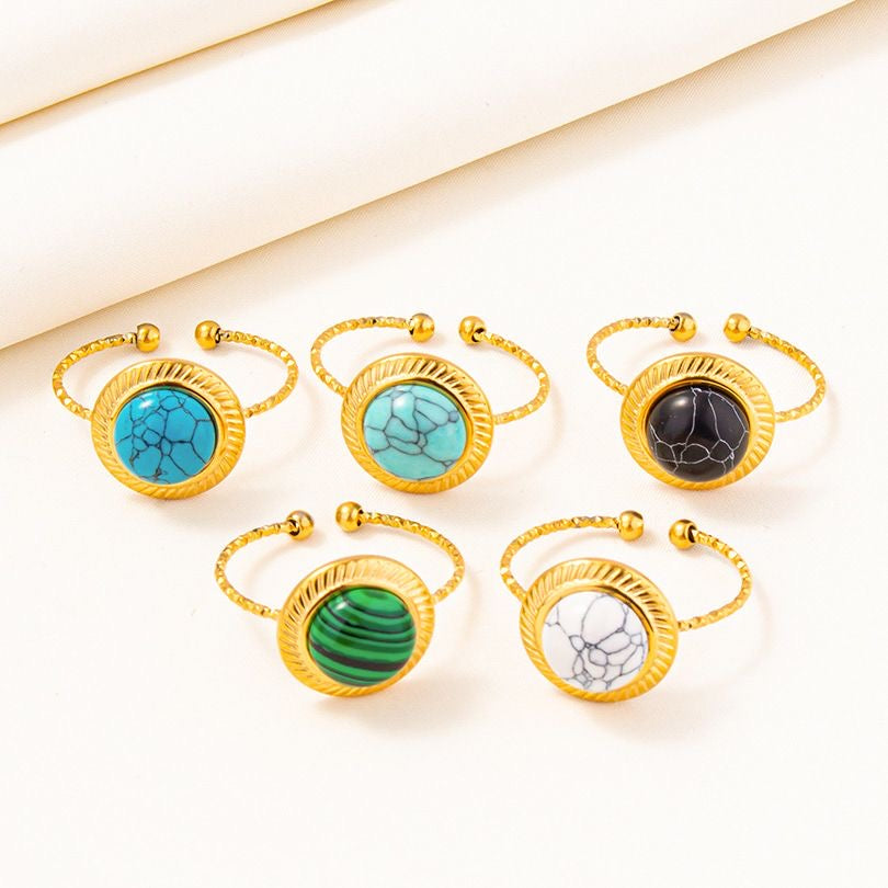 SHINNING STONES OPEN RING