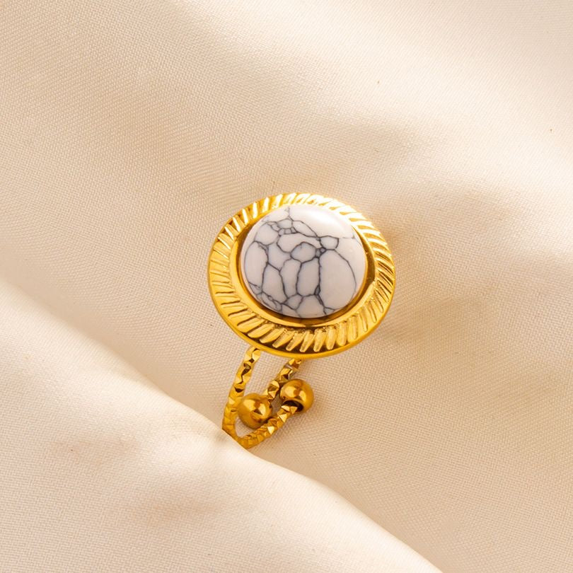 SHINNING STONES OPEN RING