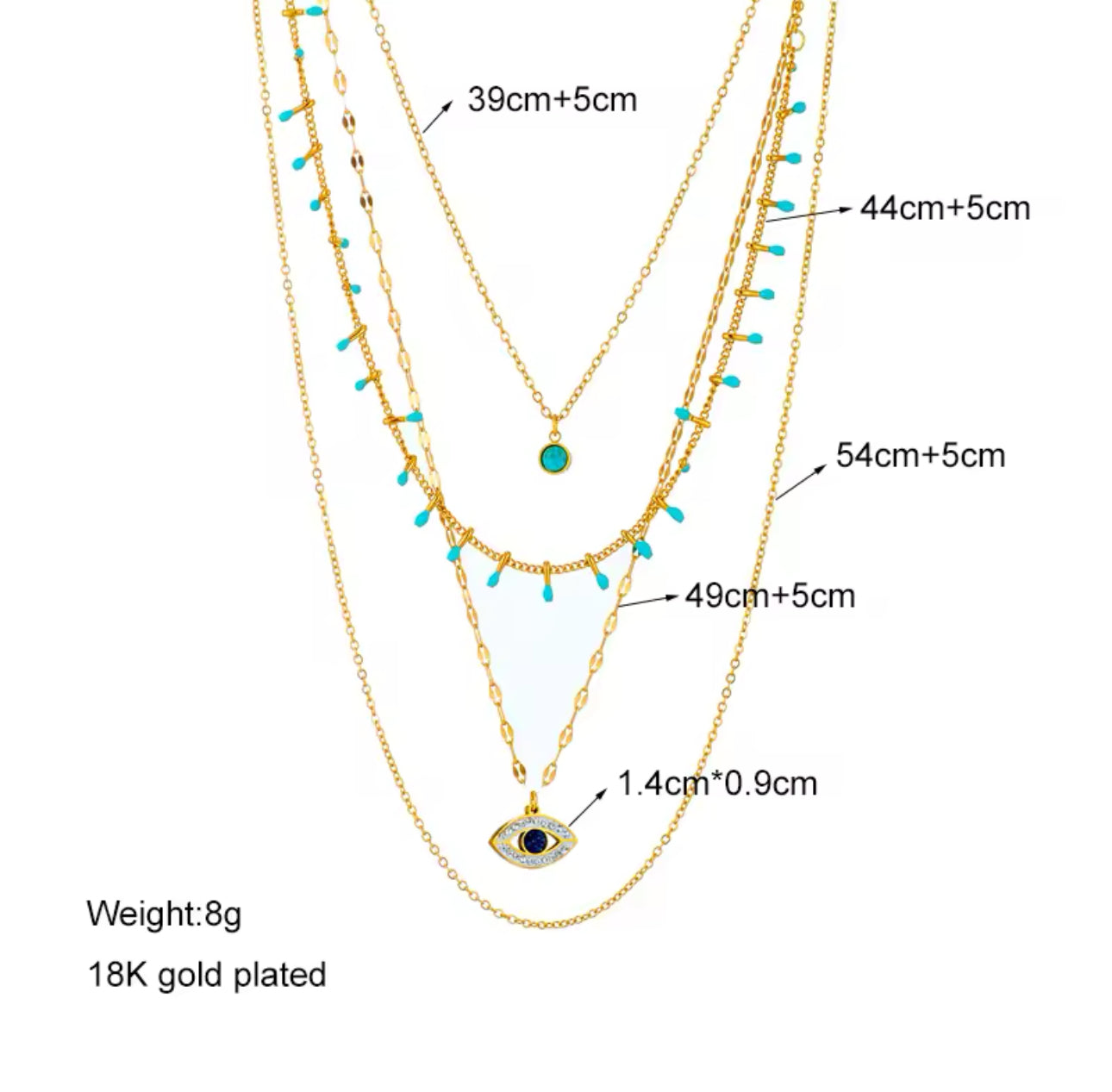 CELESTE SPRING LAYERED NECKLACE