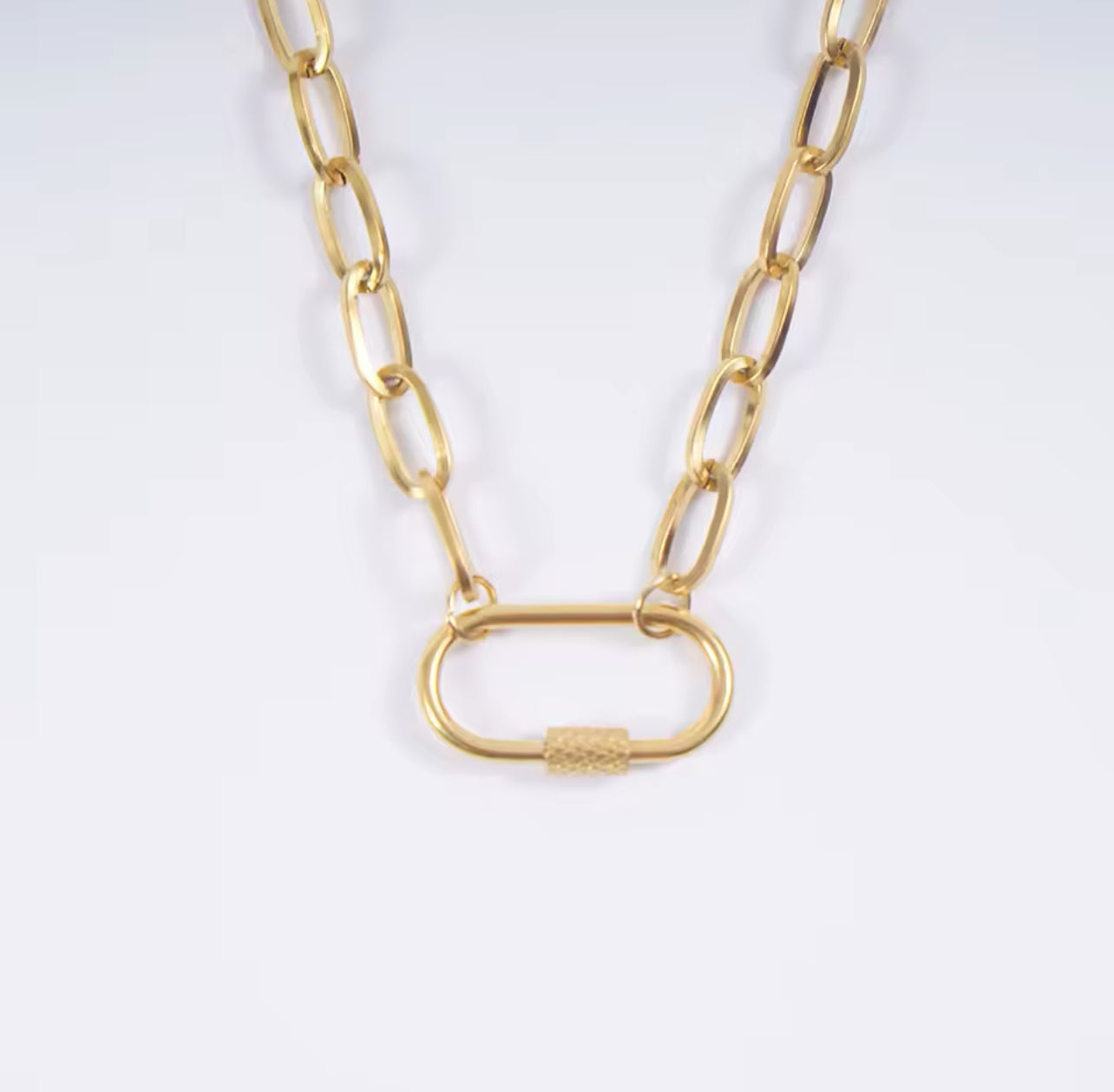 MARISOL CARABINER CLAPS NECKLACE