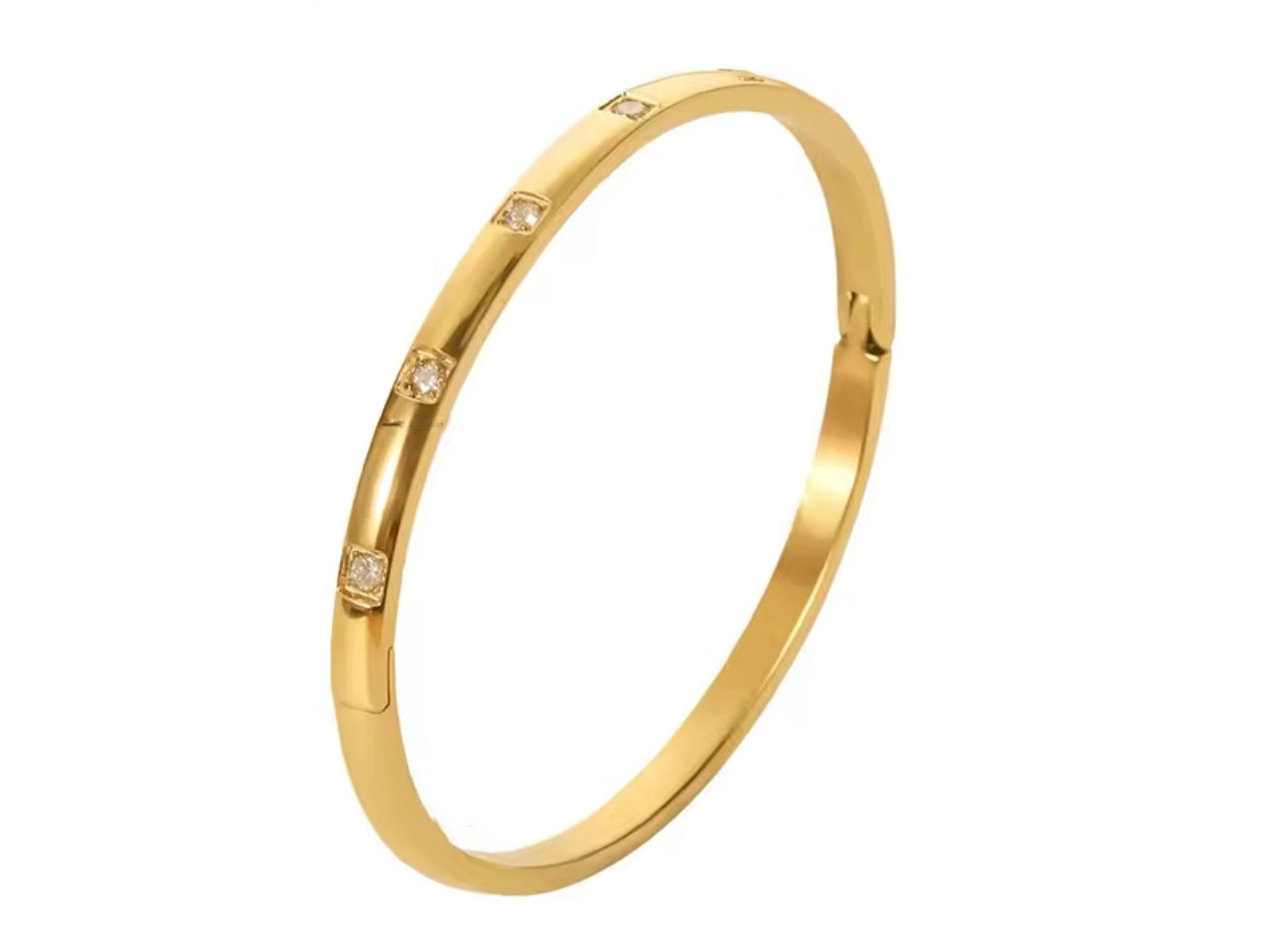 AURORA DOT DIAMOND BANGLE