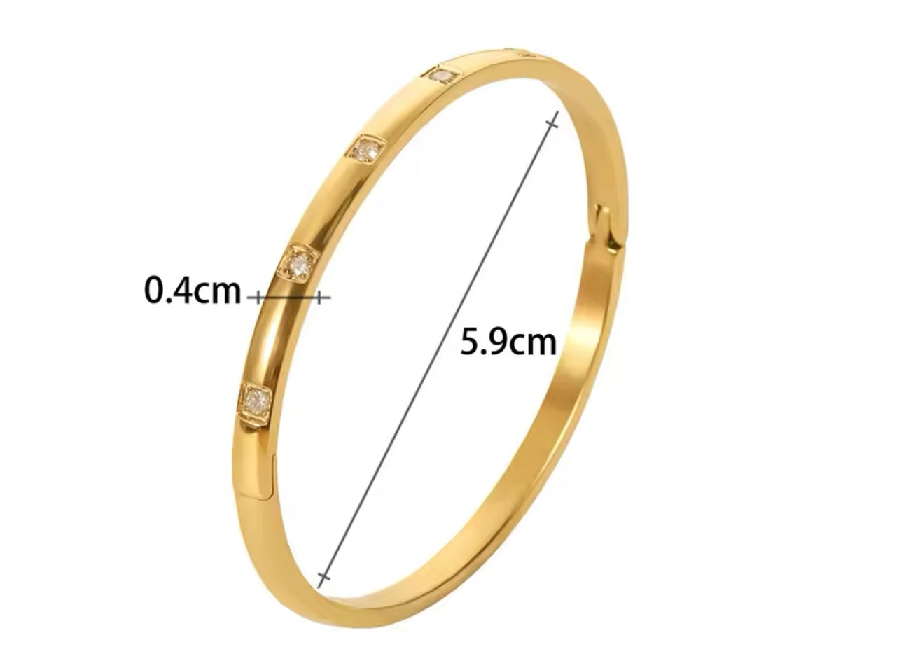 AURORA DOT DIAMOND BANGLE