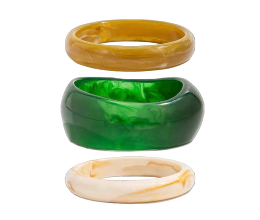 TRIO REVIVAL ACRYLIC BANGLES