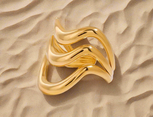 TRIPLE OLAH OPEN RING