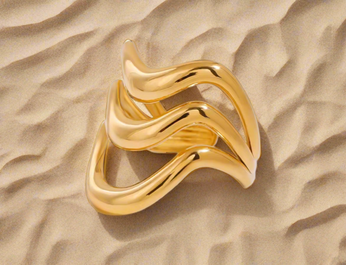 TRIPLE OLAH OPEN RING