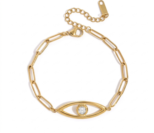 EVIL EYE RHINESTONE BRACELET