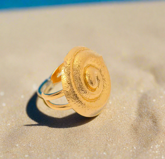 SHIMMERING SHELL OPEN RING