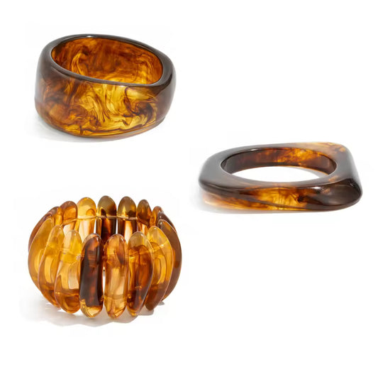 HAZEL TRIO ACRYLIC BANGLES