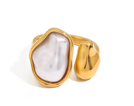 PEARL VIBE OPEN RING