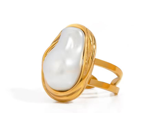 SIENNA PEARL OPEN RING