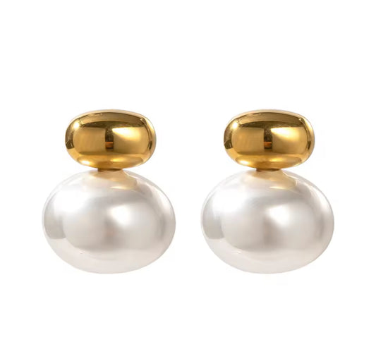 BALL PEARL EARRING