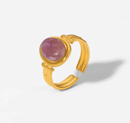 PURPLE OPEN RING